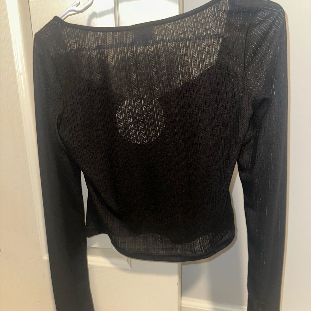Princess Polly Tari Long Sleeve Top - Black - Picture 4 of 7